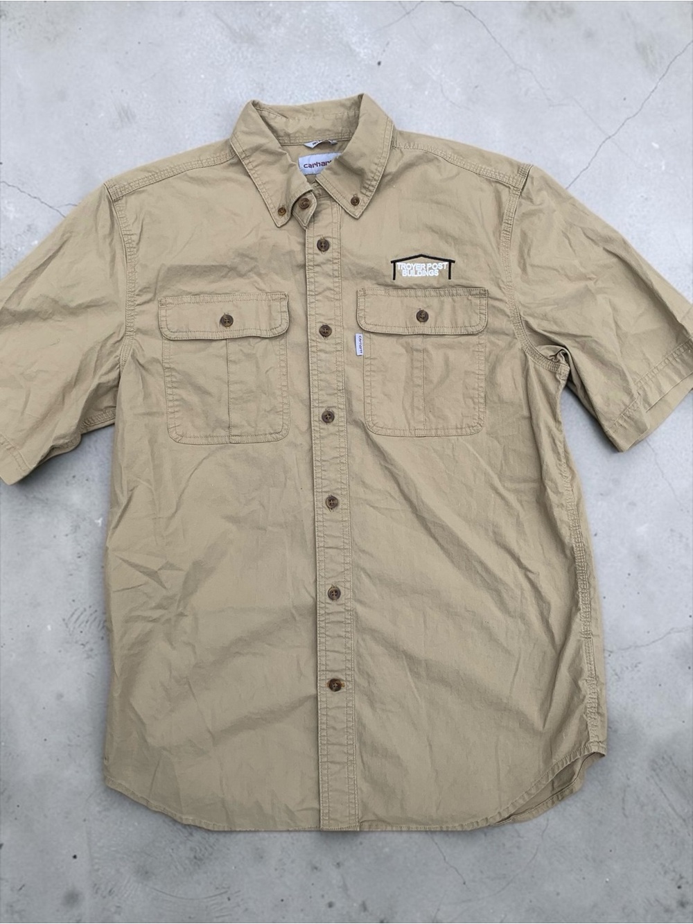 Carhartt Men's Short-Sleeve Button-Down Shirt Men’s Medium